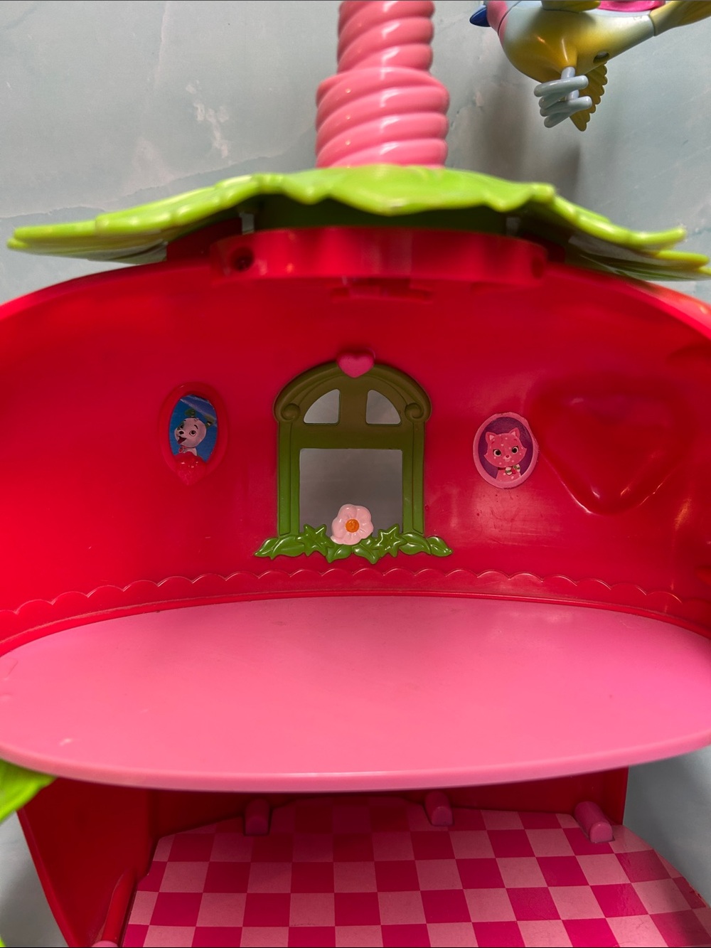 2008 Hasbro Strawberry Shortcake Whirly Bird Berry Café Playhouse Only - Picture 6 of 8
